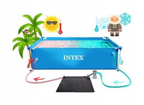 Mata solarna podgrzewająca wodę do basenu INTEX 28685 INTEX Mata solarna podgrzewająca wodę do basenu INTEX 28685 INTEX