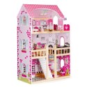 Drewniany domek dla lalek mebelki ECOTOYS ECOTOYS