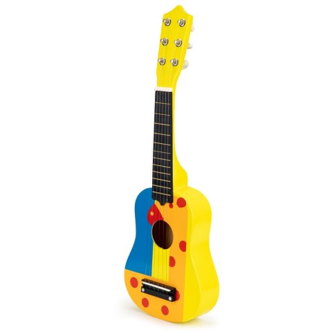 Gitara dla dzieci drewniana metalowe struny kostka- żółta ECOTOYS ECOTOYS Gitara dla dzieci drewniana metalowe struny kostka- żółta ECOTOYS ECOTOYS