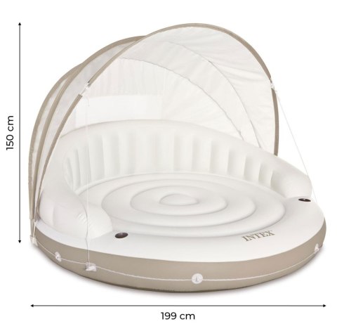 Dmuchana wyspa z daszkiem dmuchany materac 199x150 cm INTEX 58292 INTEX