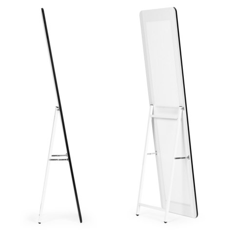 Duże stojące lustro prostokątne wąska rama 148 cm ModernHome ModernHome