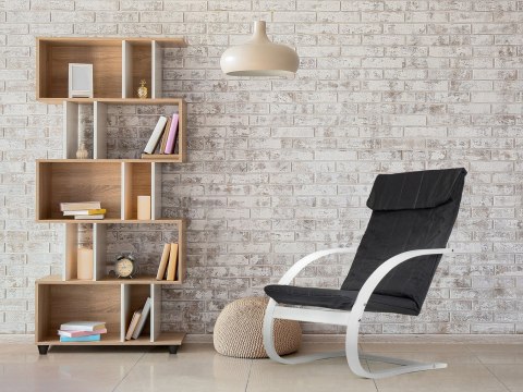 Fotel fiński bujany finka do salonu biały gięta sklejka ModernHome ModernHome