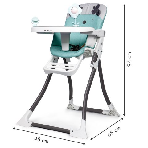 Fotelik krzesełko do karmienia składane ECOTOYS ECOTOYS