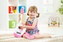 Gitara dla dzieci drewniana metalowe struny kostka różowa ECOTOYS ECOTOYS