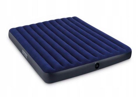 Materac dmuchany dwuosobowy 203x183 cm welurowy INTEX 64755 INTEX