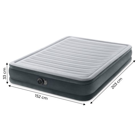Materac dmuchany łóżko 203x152 cm z pompką dwuosobowy INTEX 67770ND INTEX
