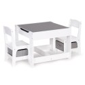 Meble dla dzieci zestaw drewniany stół + 2 krzesła ECOTOYS ECOTOYS
