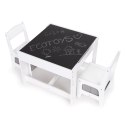 Meble dla dzieci zestaw drewniany stół + 2 krzesła ECOTOYS ECOTOYS