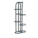 Nowoczesny metalowy kwietnik stojak na kwiaty 6 poziomów czarny ModernHome ModernHome