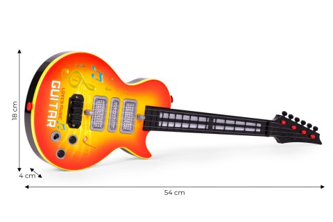 Rockowa gitara dla dzieci z nauką gry na gitarze podczerwień melodie MULTISTORE