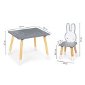 Stół stolik + 2 krzesła meble dla dzieci zestaw ECOTOYS ECOTOYS