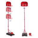Tablica z koszem do koszykówki stojąca regulowana wysokość piłka pompka MULTISTORE