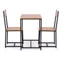 Zestaw komplet mebli stolik 2 krzesła metal MDF ModernHome ModernHome