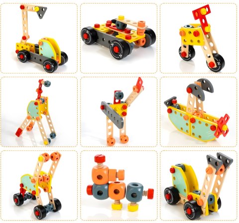 Drewniany warsztat dla dzieci stół narzędziowy ECOTOYS ECOTOYS