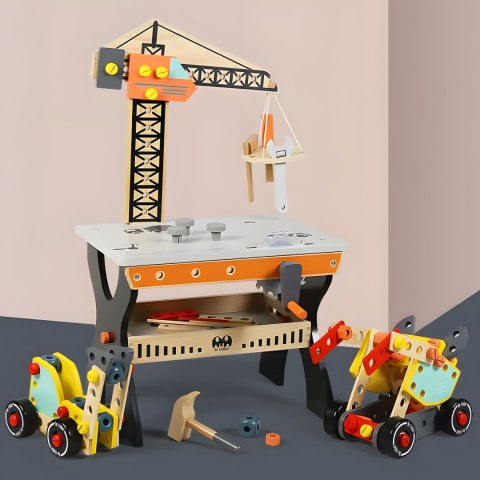 Drewniany warsztat dla dzieci stół narzędziowy ECOTOYS ECOTOYS
