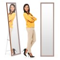 Duże lustro stojące 148 cm aluminiowa rama rozstawiane ModernHome ModernHome
