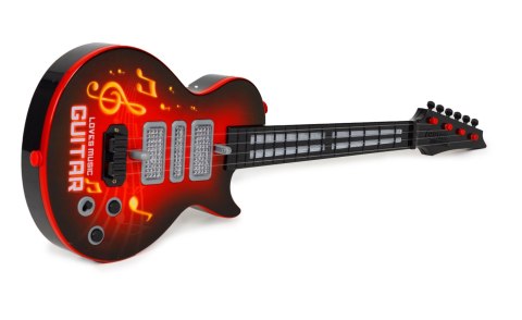 Gitara dla dzieci elektryczna z nauką gry na gitarze podczerwień melodie czerwona MULTISTORE