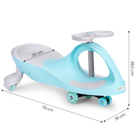 Jeździk grawitacyjny pojazd dla dzieci koła LED niebieski ECOTOYS ECOTOYS