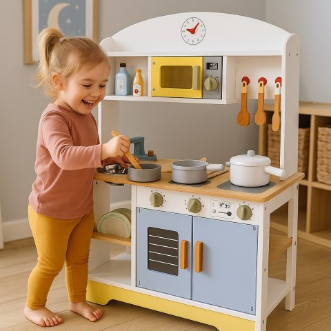 Kuchnia dla dzieci piekarnik pralka mikrofala 12 akcesoriów ECOTOYS ECOTOYS