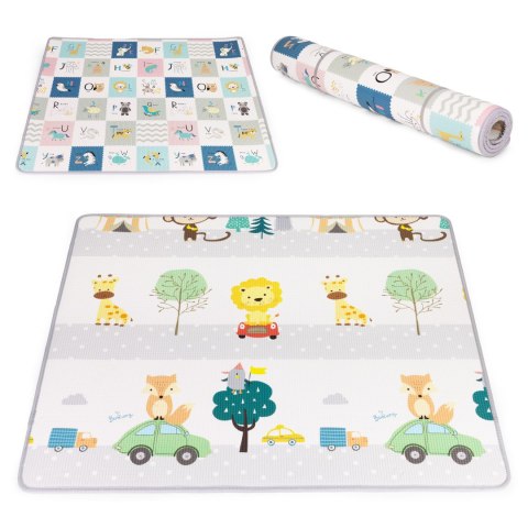 Mata piankowa dla dzieci edukacyjna dwustronna zwijana alfabet ECOTOYS ECOTOYS