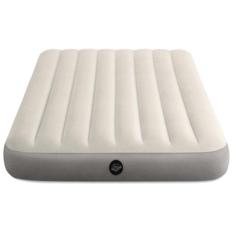 Materac dmuchany do spania łóżko dwuosobowy 191x137 cm beżowy INTEX 64102 INTEX