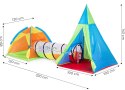 Namiot dla dzieci plac zabaw 3w1 iglo tipi tunel zestaw IPLAY IPLAY