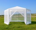 Namiot pawilon ogrodowy handlowy 2x2x2 m z moskitierą biały MultiGarden MultiGarden
