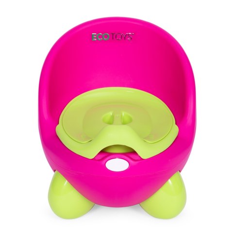 Nocnik toaleta sedes dla dzieci wyjmowany wkład antypoślizgowe nóżki różowo-zielony ECOTOYS ECOTOYS