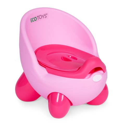 Nocnik toaleta sedes dla dzieci wyjmowany wkład antypoślizgowe nóżki różowy ECOTOYS ECOTOYS