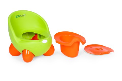 Nocnik toaleta sedes dla dzieci wyjmowany wkład antypoślizgowe nóżki zielony ECOTOYS ECOTOYS
