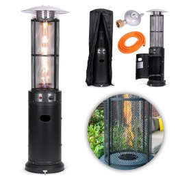 Ogrzewacz parasol gazowy grzejnik 11 kW szklany na ogród patio reduktor wąż pokrowiec MultiGarden MultiGarden