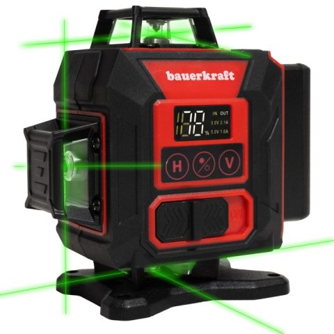 Poziomica laserowa płaszczyznowa zielony laser krzyżowy 360° 4D 16 linii LONGWELL INDUSTRIAL LTD