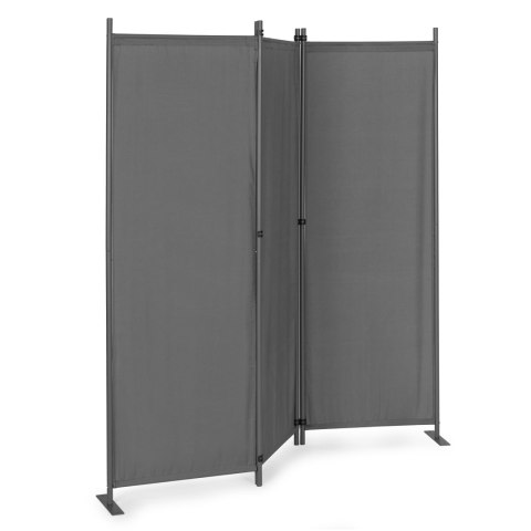 Składany parawan ogrodowy pokojowy 3-panelowy 167x164 cm szary MultiGarden MultiGarden