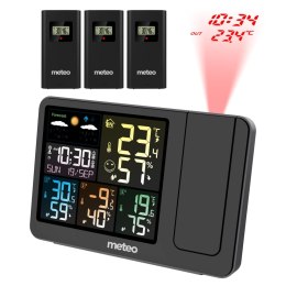 Stacja pogodowa z DCF 3 czujniki projektor laserowy METEO