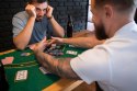 Zestaw do pokera blackjacka 500 żetonów 2 talie kart kości mata do gry zamykana walizka MULTISTORE