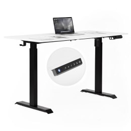 Biurko elektryczne regulowane 140x70 cm regulacja wysokości 76-121 cm ModernHome ModernHome