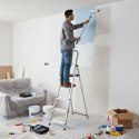 Drabina aluminiowa jednostronna 5 stopni składana z podestem 150 kg ModernHome ModernHome