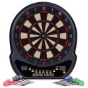 Elektroniczna tarcza do darta gry w rzutki lotki tablica LCD 48 cm 27 gier zestaw 12 rzutek MULTISTORE
