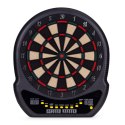 Elektroniczna tarcza do darta gry w rzutki lotki tablica LCD 48 cm 27 gier zestaw 12 rzutek MULTISTORE