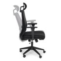 Fotel biurowy obrotowy ergonomiczny regulacja wysokości czarny ModernHome ModernHome