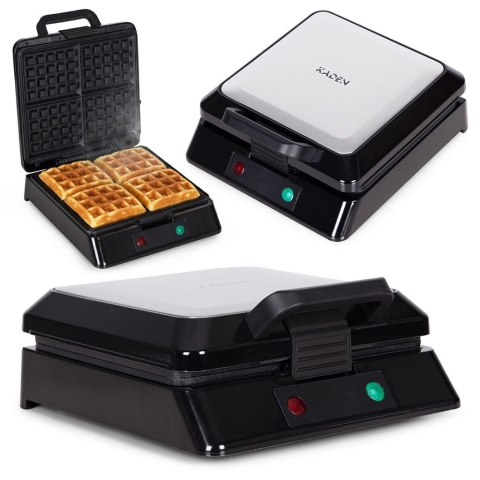 Gofrownica na 4 gofry nieprzywierająca powłoka 1080-1300W KADEN KADEN