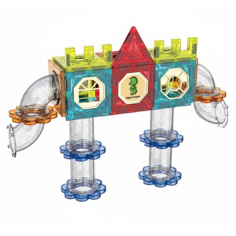 Klocki magnetyczne kontrukcyjne 3D tor kulkowy kulodrom 113 elementów MULTISTORE