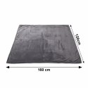 Koc elektryczny dwustronny 120x160 cm mata grzewcza regulacja temperatury pilot Bauerkraft