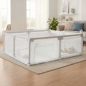 Kojec dla dziecka 140x200 cm suchy basen plac zabaw szary + torba ECOTOYS ECOTOYS