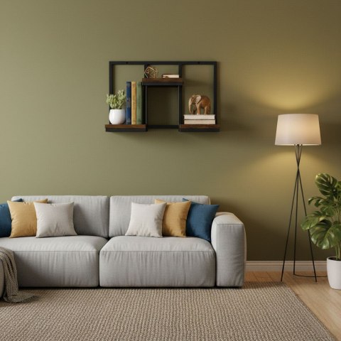 Kwietnik ścienny półka wisząca na kwiaty ozdoby 3 poziomy loft ModernHome ModernHome