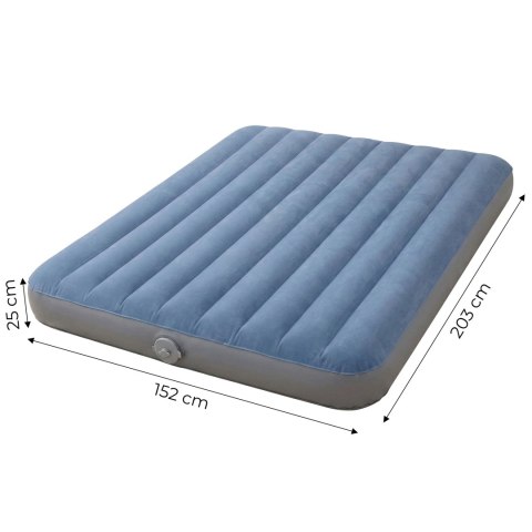 Materac dmuchany dwuosobowy 203x152x25 cm z wbudowaną pompką elektryczną INTEX 64189 INTEX