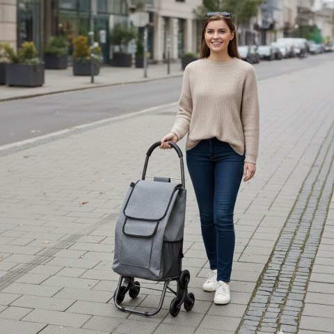 Wózek na zakupy torba 33 litry potrójne koła dodatkowe kieszenie ModernHome ModernHome