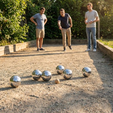 Zestaw do gry w bule kule boules petanque 8 szt. + etui i akcesoria MULTISTORE