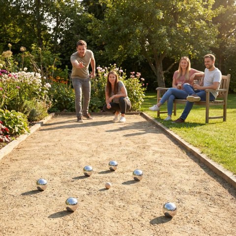 Zestaw do gry w bule kule boules petanque 8 szt. + walizka i akcesoria MULTISTORE