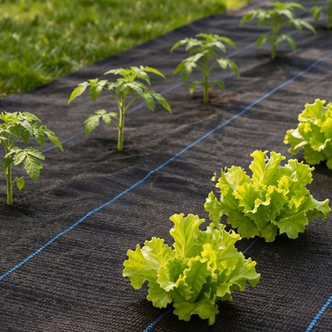 Agrowłóknina czarna agrotkanina UV 135g mata antychwastowa 3,2x50m kołki MulltiGarden MultiGarden